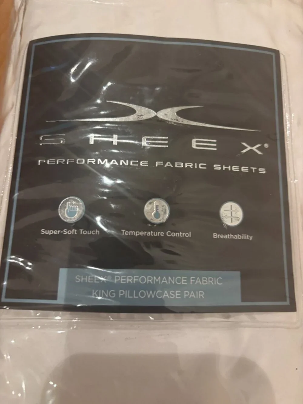SHEEX Original Performance Cooling King Sheets & Pillow Case NWOT